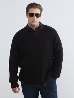 Polo Yaka Erkek Triko Kazak