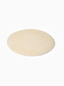 Ковер с ворсом Этель, d=120 см, молочный