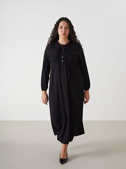 Bisiklet Yaka Elbise