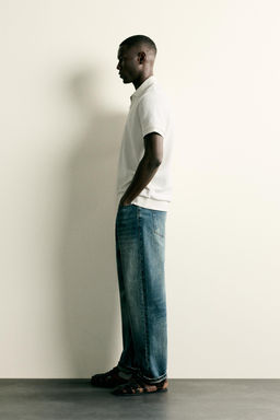 POLO REGULAR FIT CREMALLERA / Blanco roto - Zara фото 4