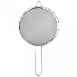 Гранд Сито металлическое д19,5см, h6см, с держателем, металлическая ручка 14,5см (38,8х21,6см) (Китай) - Домашняя мода фото 2