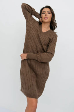 ЗЛАТА Платье М 2991/кофе