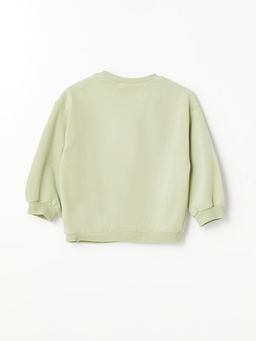 Bisiklet Yaka ?i?ekli K?z Bebek Sweatshirt - Waikiki фото 2