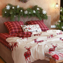 Постельное бельё евро «Этель» Scottish deer, поплин