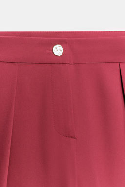 PANTAL?N CARROT PLIEGUES / Fucsia - Zara фото 7