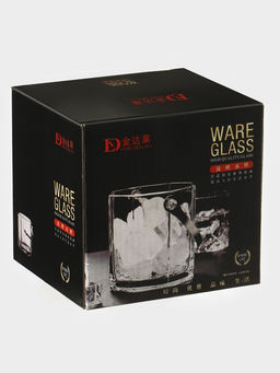 Ведро для льда «Октогон», 900 мл, 15×13×12.5 см, с щипцами, стекло, прозрачное