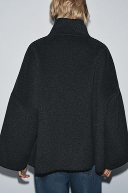 ZW COLLECTION CROPPED WOOL COAT - Zara фото 4