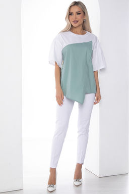 Костюм Сила нежности белый/фисташка К10164 - Lt collection фото 4