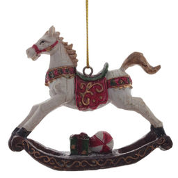 Украшение новогоднее "Лошадка-качалка", L8,5 W2 H7,5 см