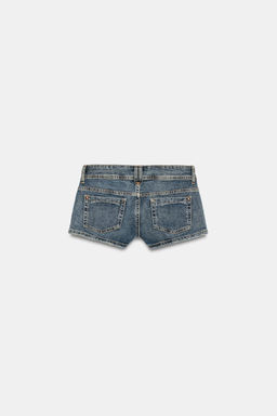 SHORTS MINI DENIM TRF TIRO BAJO / Azul medio - Zara фото 5