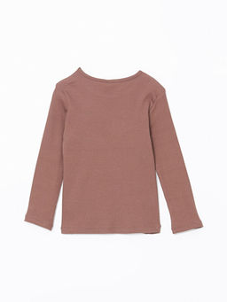 Bisiklet Yaka Uzun Kollu K?z ?ocuk Ti??rt