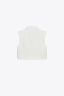 SHORT WAISTCOAT WITH FLAPS - Zara фото 6