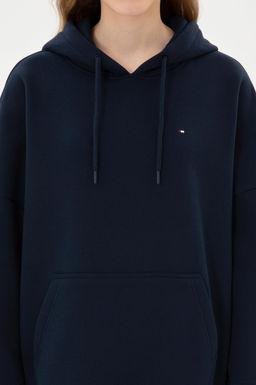 Kad_n Lacivert Basic Sweatshirt Sepette S_rpriz _ndirim - U.s. polo assn фото 6