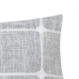 Наволочка декоративная Этель Квадраты цвет серый,45х45 см полиэстер  фото 8