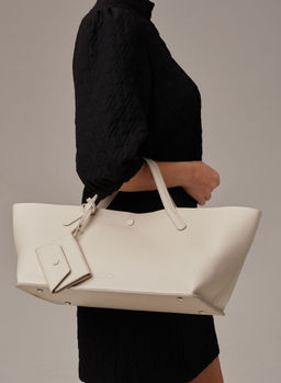 Кожаная сумка Dari DBR 31136 светлый крем  фото 2