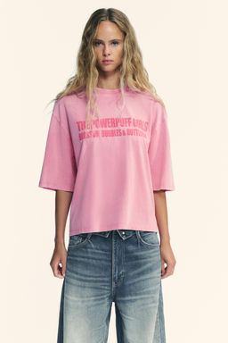 THE POWERPUFF GIRLS FADED-EFFECT T-SHIRT - Zara фото 2