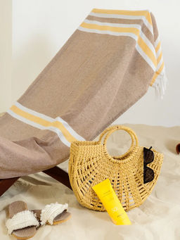 Покрывало-полотенце пляжное (хлопок) Тк№205/5/2 (90х180см) - Ганг фото 10