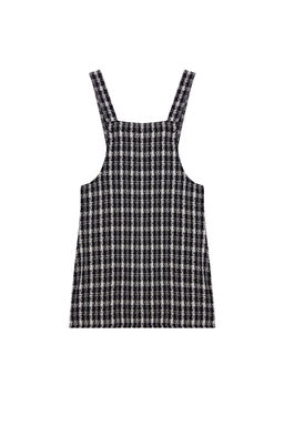 Bej Ekose / Kareli Mini Jile Dokuma Elbise TWOAW20EL0208