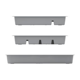 Цена за 2 шт. Лоток для столовых приборов (серый) М8517