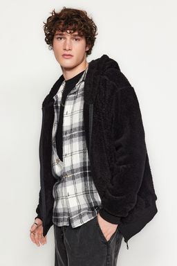 TRENDYOL MAN Bej Regular/Normal Kesim Full Fermuar Cepli Polar Kal?n Sweatshirt-H?rka TMNAW24SW00109 - Trendyolmilla фото 2