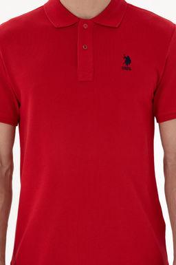 Erkek Slim Fit Polo Yaka K_rm_z_ Basic Ti__rt Sepette S_rpriz _ndirim - U.s. polo assn фото 6