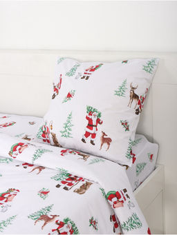Постельное бельё 1.5-спальное Этель. Новогодний лес (вид 2), поплин