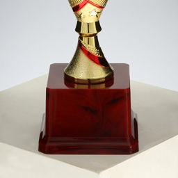 Кубок 183A, зол., подставка пластик, 23 12 8.5 см - Командор фото 6