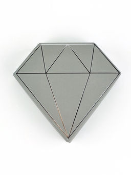 Цена за 5 шт. Коробка подарочная под бижутерию «Серая, тиснение», 10×9×3.5 см