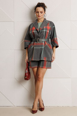 Костюм Mubliz 304 серая клетка