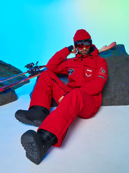 Мужской сноубордический горнолыжный комбинезон Alpha Endless Prometheus 223/230510 RED - Красный