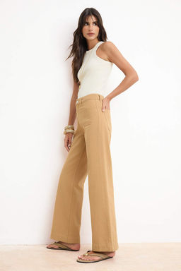 Camel Yuksek Bel Wideleg %100 Pamuk Jeans TWOSS26JE00169 - Trendyolmilla фото 2