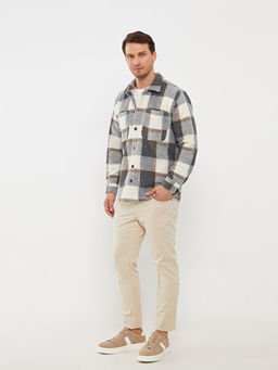 Rahat Kal?p Uzun Kollu Ekose Erkek G?mlek Ceket