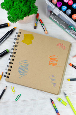 Скетчпад 200х200 мм, 120 л, блок - крафт-бумага 80 г/м?, арт. 61862 МОДНЫЙ ТИГР - Феникс+ фото 4