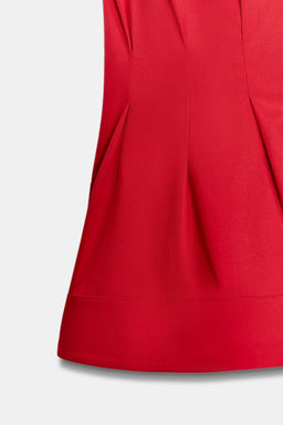 CAMISA PLIEGUES MANGA SISA ZW COLLECTION / Rojo fuerte - Zara фото 6