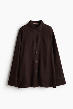 Camisa oversize de lino