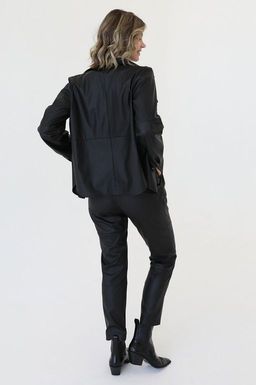 Рубашка из искусственной кожи - Looklikecat фото 4