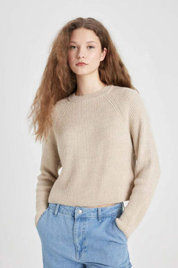 Крутой свитер стандартной посадки с круглым вырезом