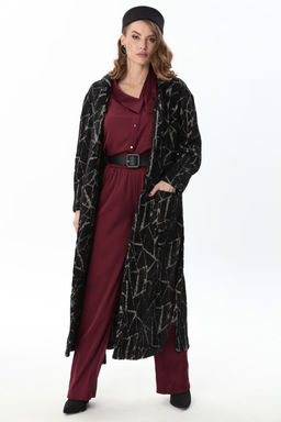 Кардиган NIKVA н1004-1 черная геометрия фото 3