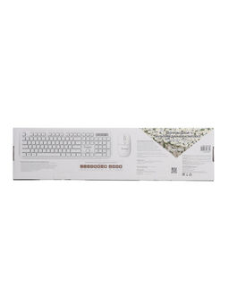 Комплект клавиатура и мышь Smartbuy 105AG, беспроводной, USB, AA/ААА, белый