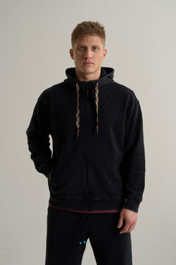 Толстовка на молнии Черный KAI Knit Track Top - Anta фото 4
