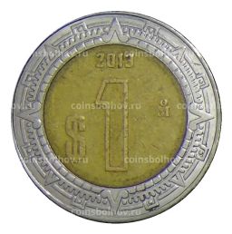 Монета 1 песо 2013 года Мексика