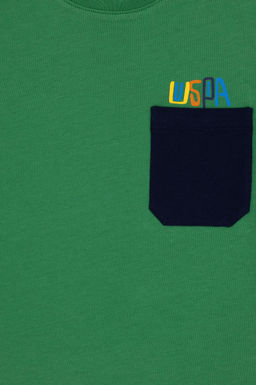Зеленая футболка для мальчика - U.s. polo assn фото 14