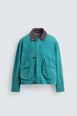 CAZADORA BOXY FIT ALAMARES / Azul / Verde - Zara фото 7