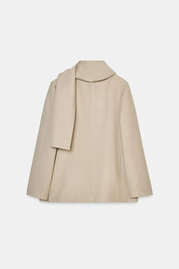 BLAZER WITH DRAPED NECK - Zara фото 8
