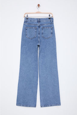Mavi Tasl? Yuksek Bel Wide Leg Jeans TWOSS25JE00020 - Trendyolmilla фото 9
