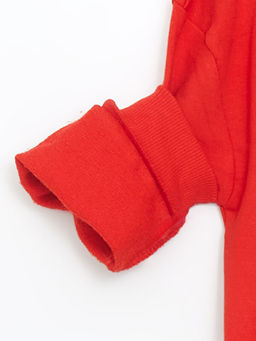 Bisiklet Yaka Bask?l? Erkek ?ocuk Sweatshirt