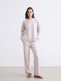 Modal Kar???ml? Oversize Kad?n Sweatshirt