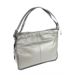 Сумка женская натуральная кожа XYN-3616, 1отд+еврокарман, регул/ручки, серый 264899