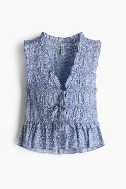 Top fruncido con lazadas - H&m фото 3