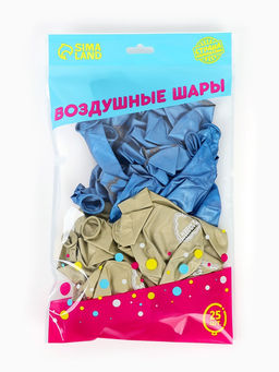 Шар воздушный 12" "Ramadan Kareem", синий 1 ст., набор 25 шт.